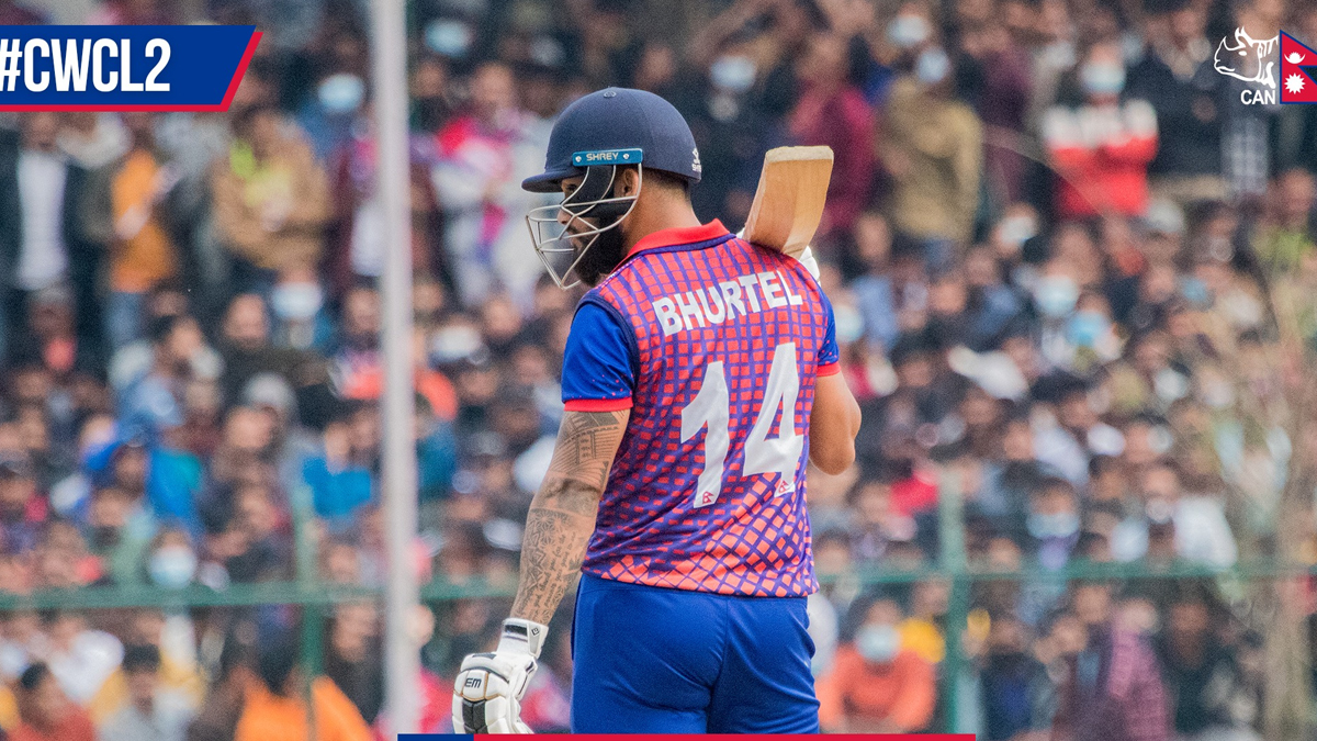 नेपालको चौथो विकेट गुम्यो, अर्धशतक बनाउँदै आउट भए कुशल